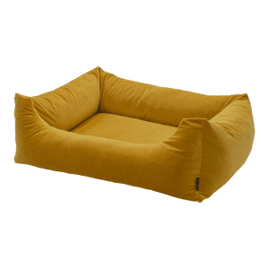 Madison Velours Dog Bed Yellow L