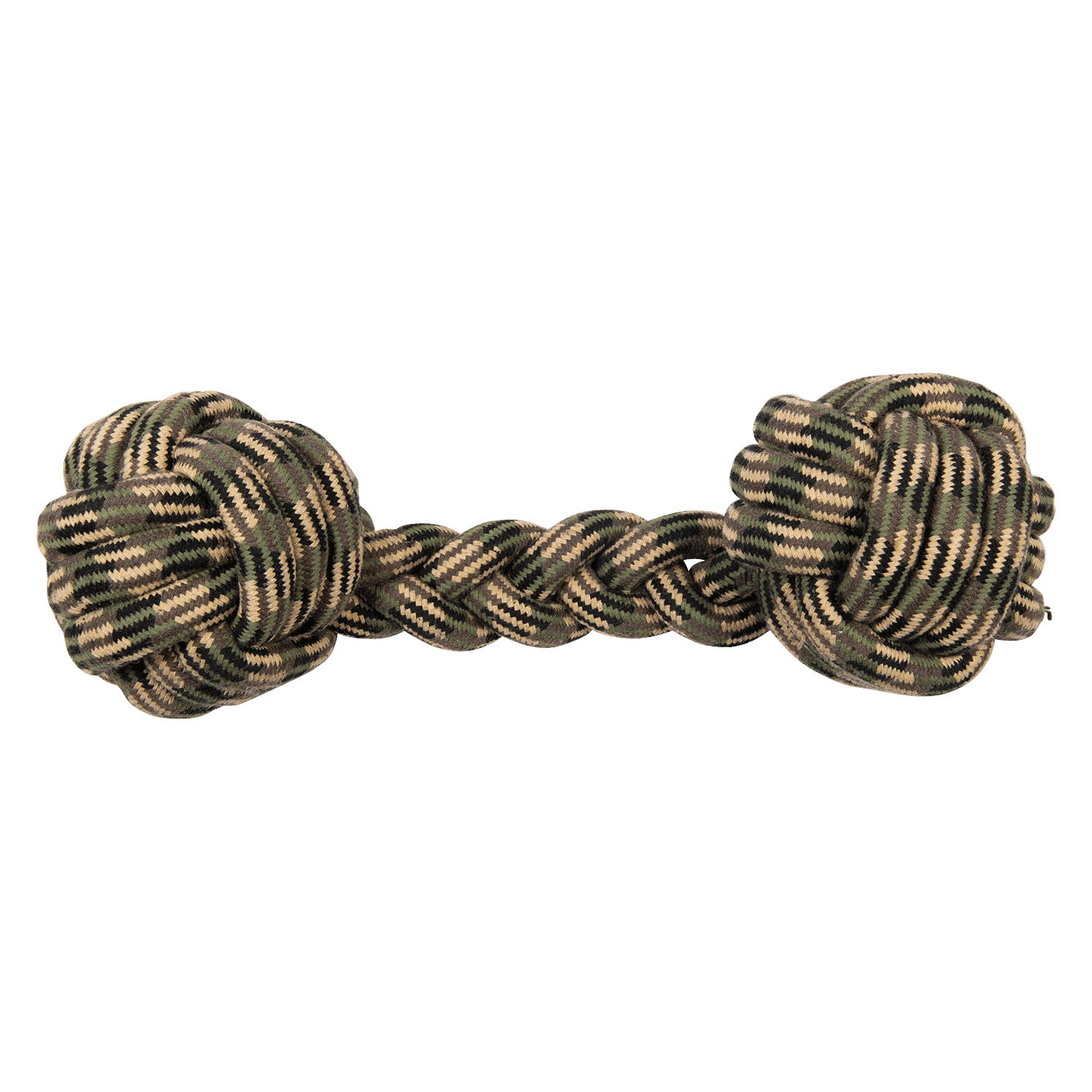 Camouflage Touwhalter - Groen/Bruin - 48cm Jack and Vanilla