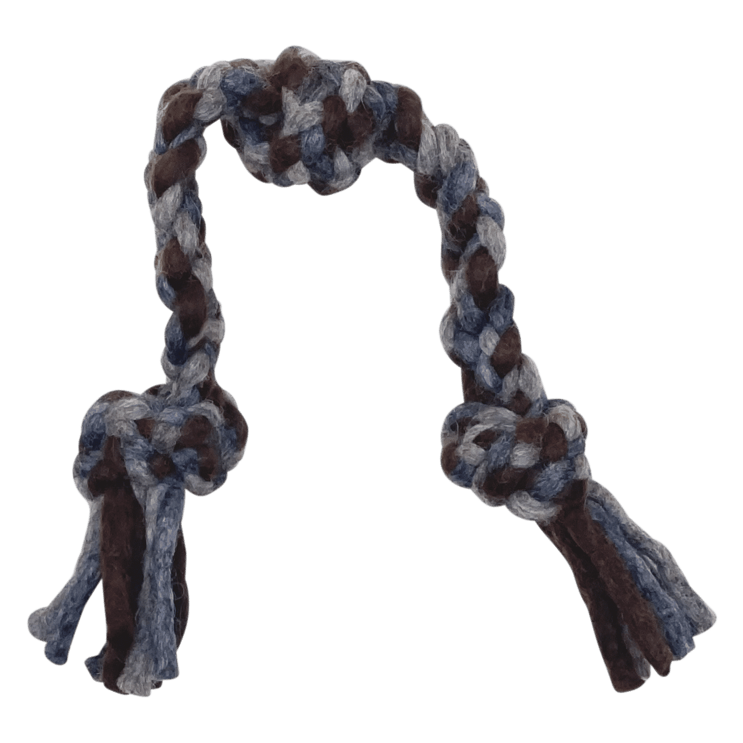 Dharma Dog Geknoopt Touw - Naturel/Grijs - S - 38cm Dharma Dog Karma Cat