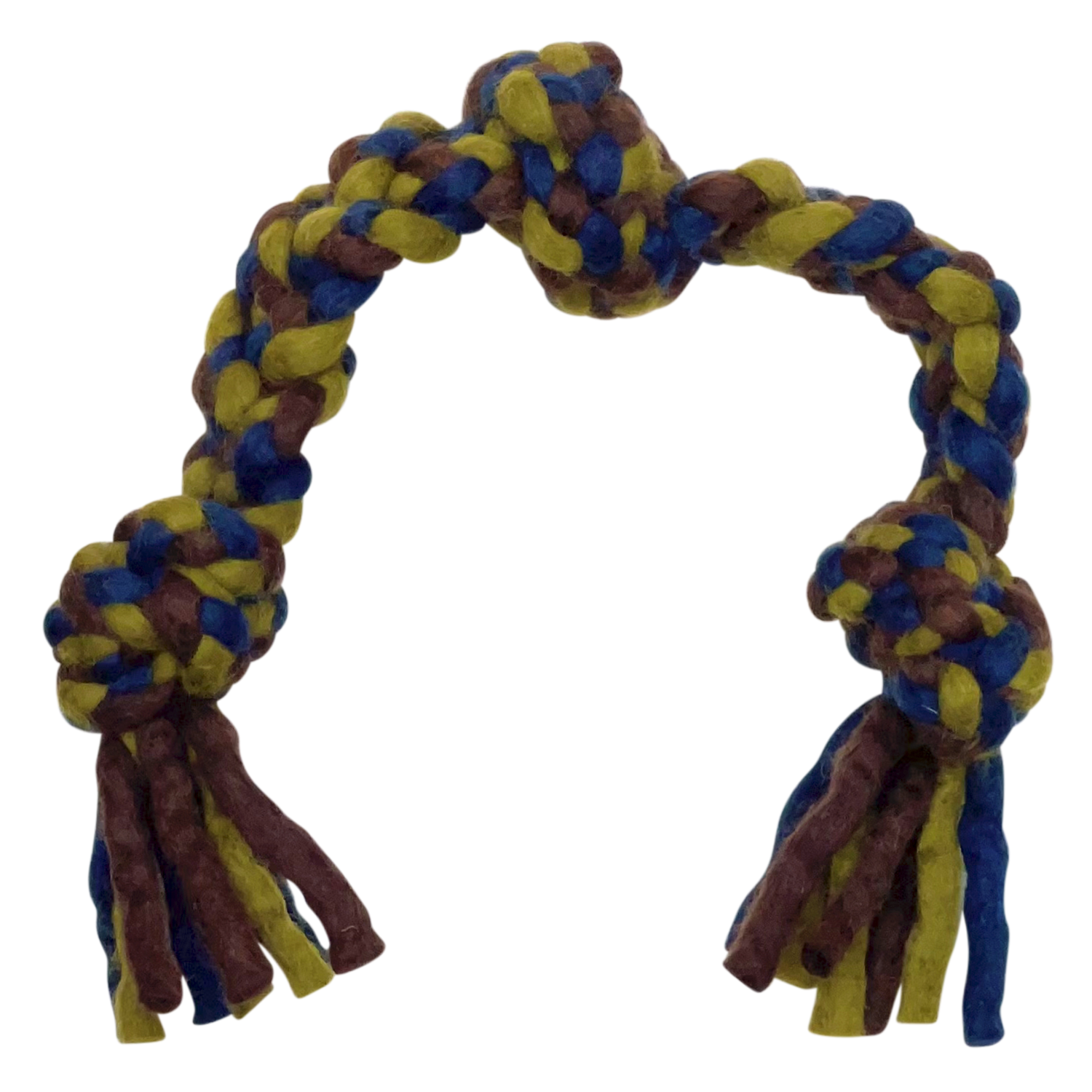 Dharma Dog Geknoopt Touw - Marine/Groen - S - 38cm Dharma Dog Karma Cat