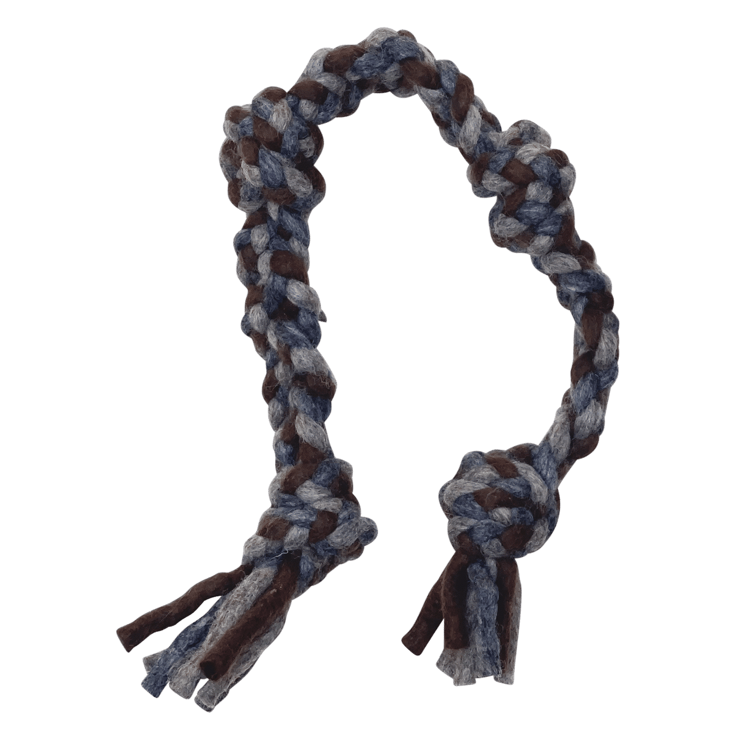 Dharma Dog Geknoopt Touw - Naturel/Grijs - M - 66cm Dharma Dog Karma Cat