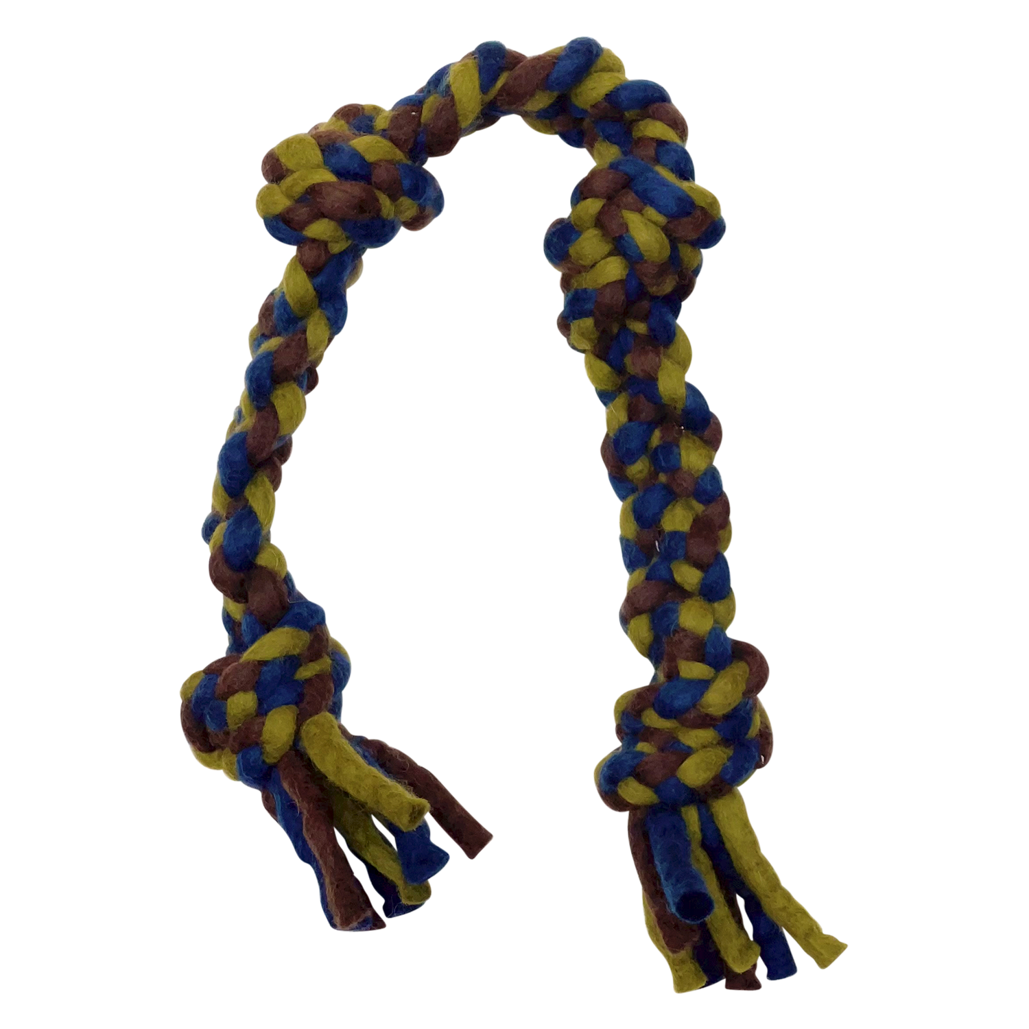 Dharma Dog Geknoopt Touw - Marine/Groen - M - 66cm Dharma Dog Karma Cat