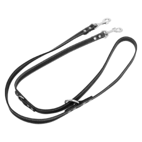 JV VETLEDER Dressuurlijn Zwart-18mmx200cm