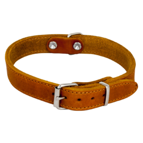 JV VETLEDER Halsband Cognac-30mmx75cm