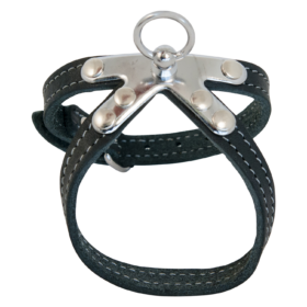 JV VETLEDER Springtuigje Zwart-10mmx40cm