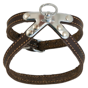 JV VETLEDER Springtuigje Bruin-10mmx25cm