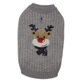 JV 5th Avenue Dogwalk Trui met Rendier Donkerblauw- XL