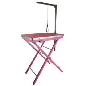 Topmast Trimtafel Showtime - Verstelbaar - Inklapbaar - Roze - 60 x 45 x 82 cm