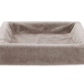 Bia bed fleece hoes hondenmand taupe BIA-6 100X80X15 CM